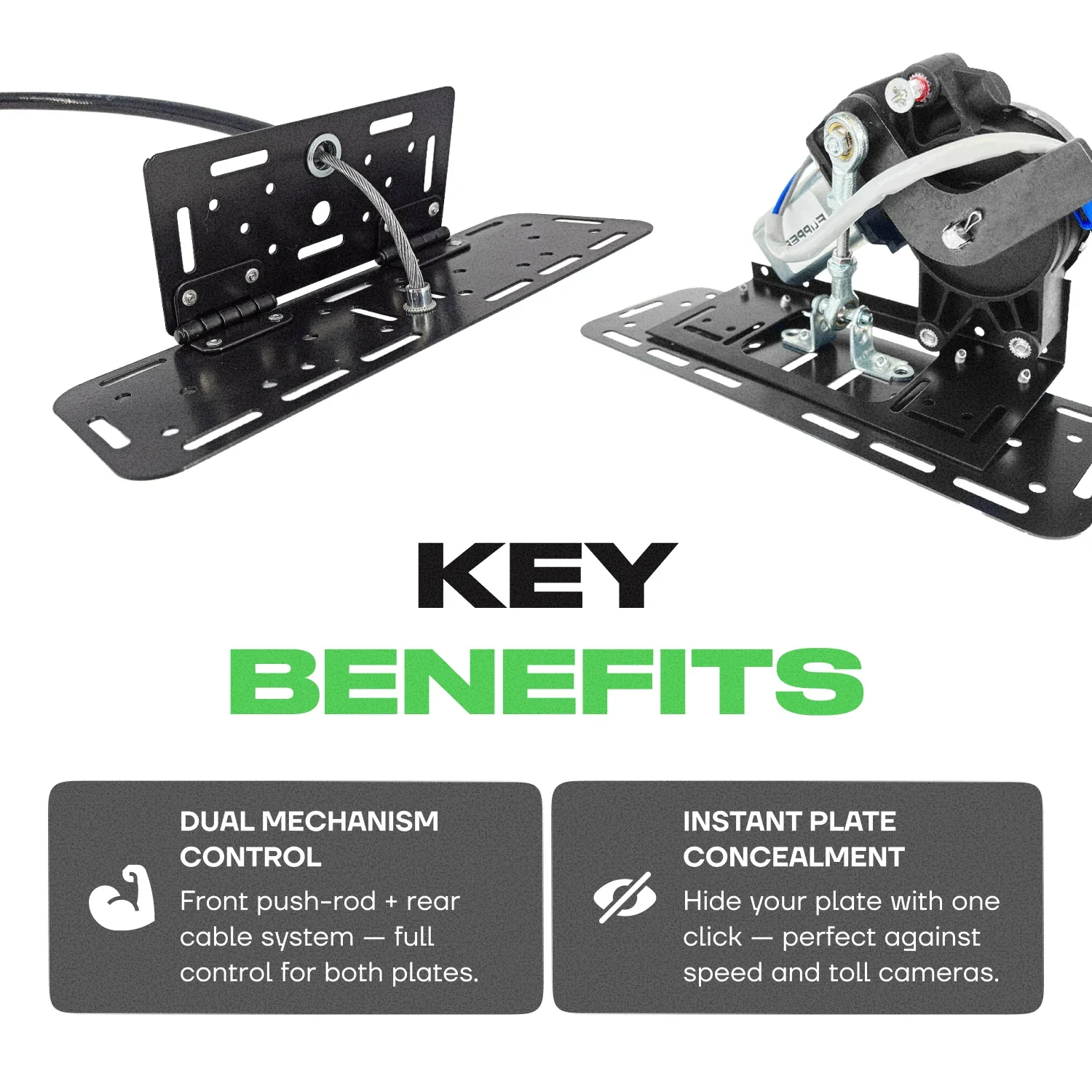 Alite Flipper Folding frame for both license plates - Image 6