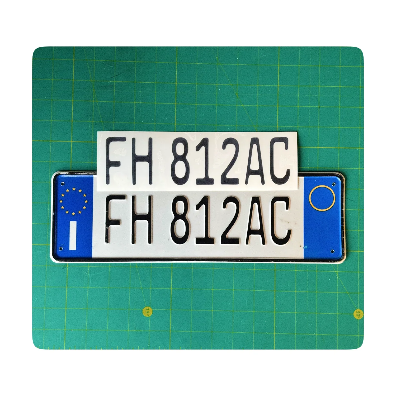 Alite Nanofilm - Custom antiradar stickers for Italy front license plates - Image 3