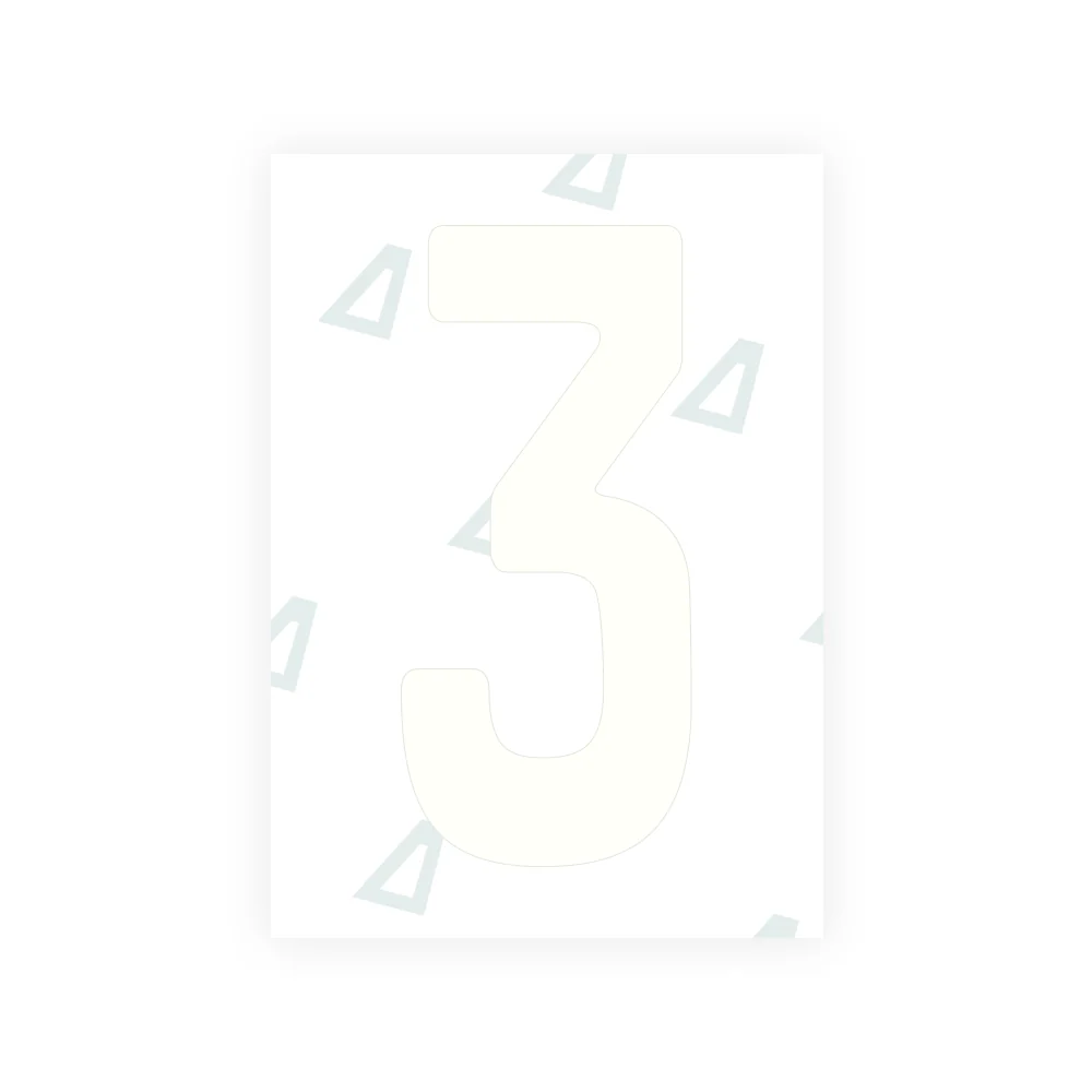 Alite Nanofilm for Angola license plates - Symbol "3" - Image 2
