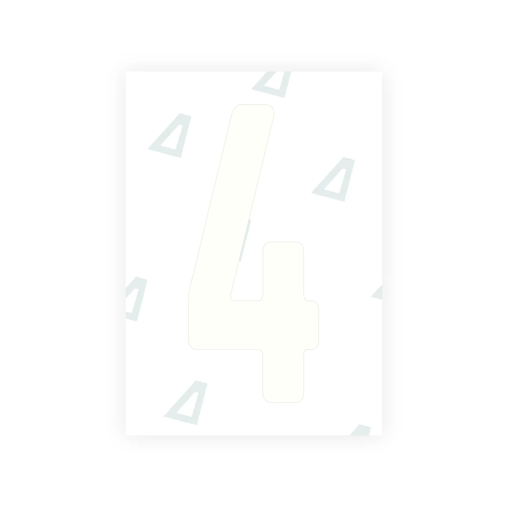 Alite Nanofilm for Angola license plates - Symbol "4" - Image 2