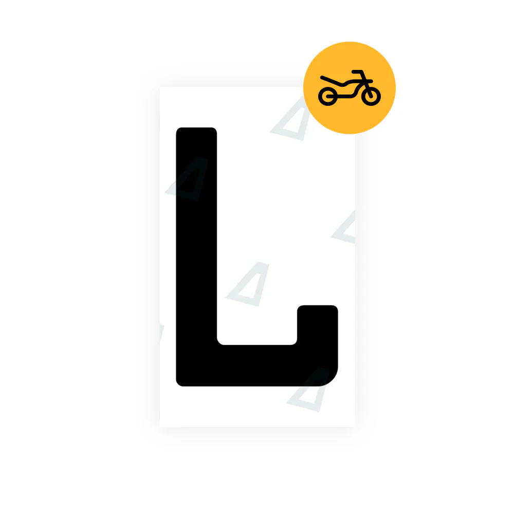 Alite Nanofilm for Germany (2011-present) moto license plates - Symbol "L"