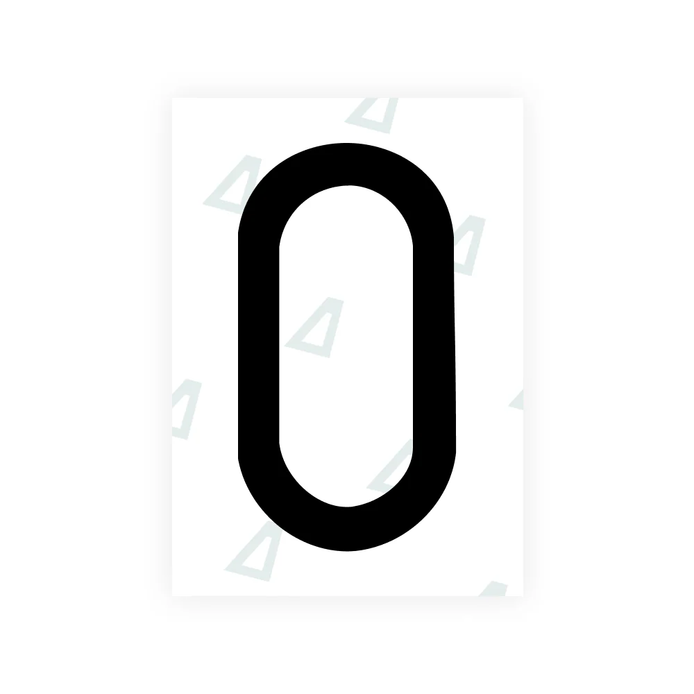 Alite Nanofilm for CA (British Columbia) license plates - Symbol "0"