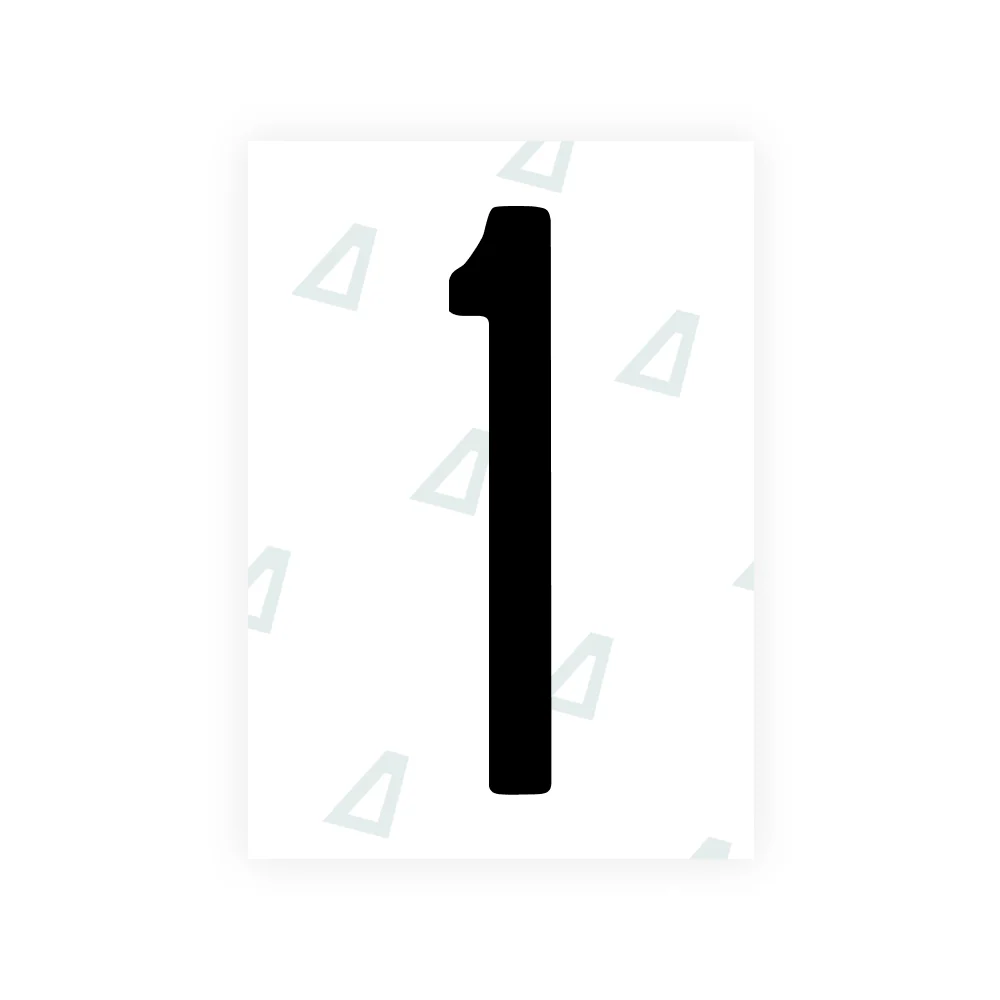 Alite Nanofilm for CA (British Columbia) license plates - Symbol "1"
