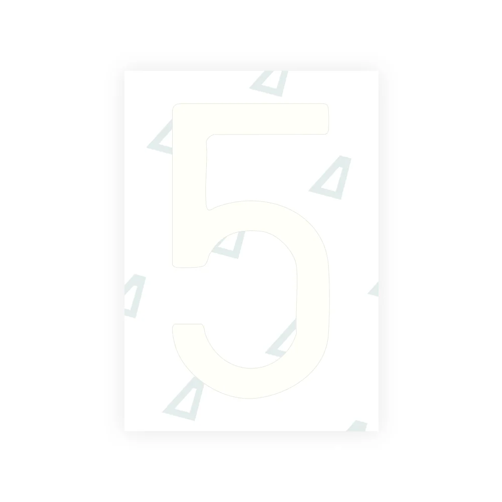 Alite Nanofilm for CA (British Columbia) license plates - Symbol "5" - Image 2