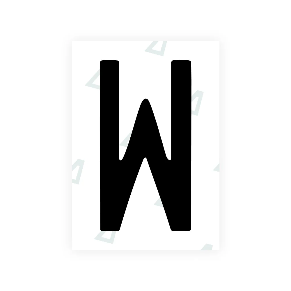 Alite Nanofilm for CA (British Columbia) license plates - Symbol "W"