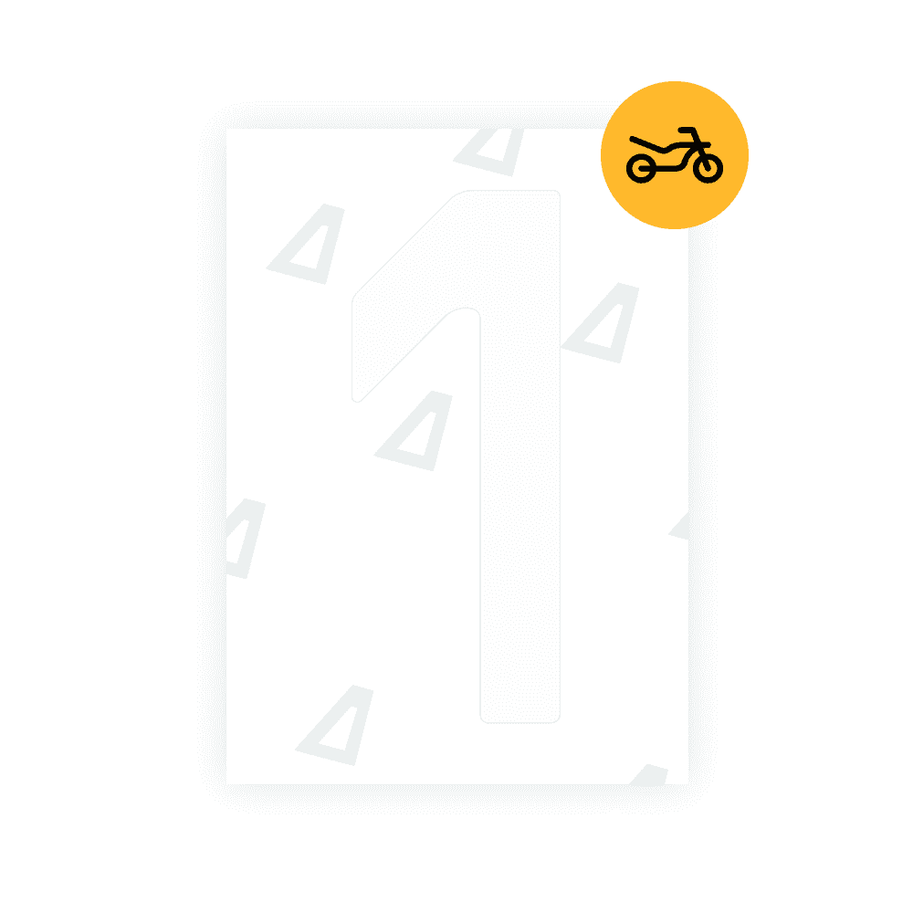 Alite Nanofilm for Czech Moto license plates - Symbol "1" - Image 2