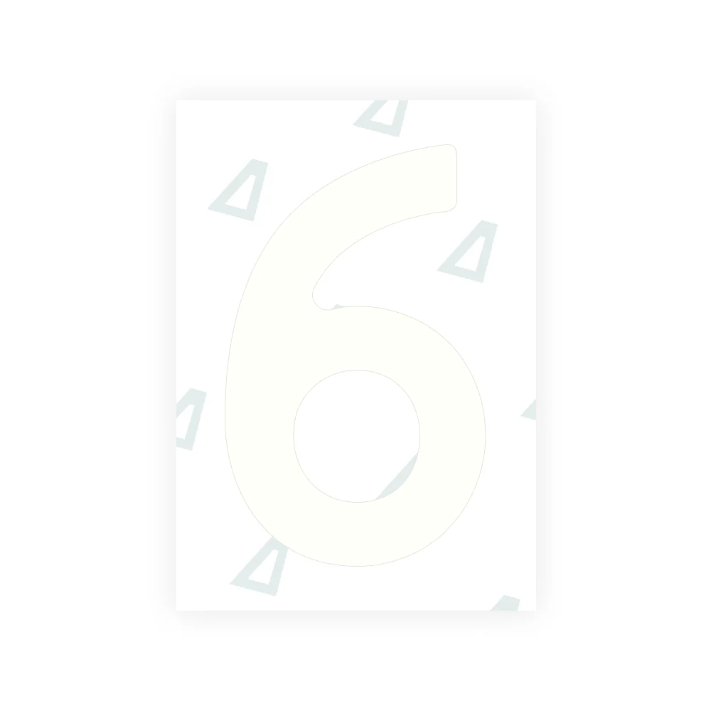 Alite Nanofilm for Finland license plates - Symbol "6" - Image 2