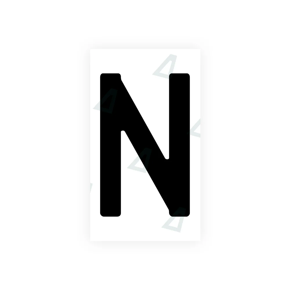 Alite Nanofilm for Kenya number plates - Symbol "N"
