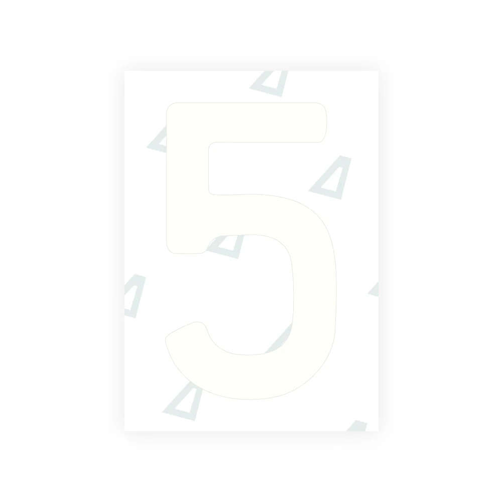 Alite Nanofilm for New Zealand license plates - Symbol "5" - Image 2