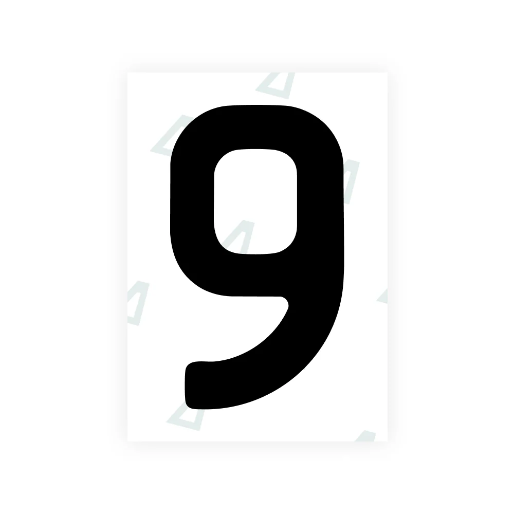 Alite Nanofilm for New Zealand license plates - Symbol "9"