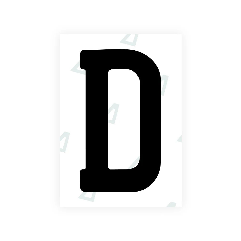 Alite Nanofilm for New Zealand license plates - Symbol "D"