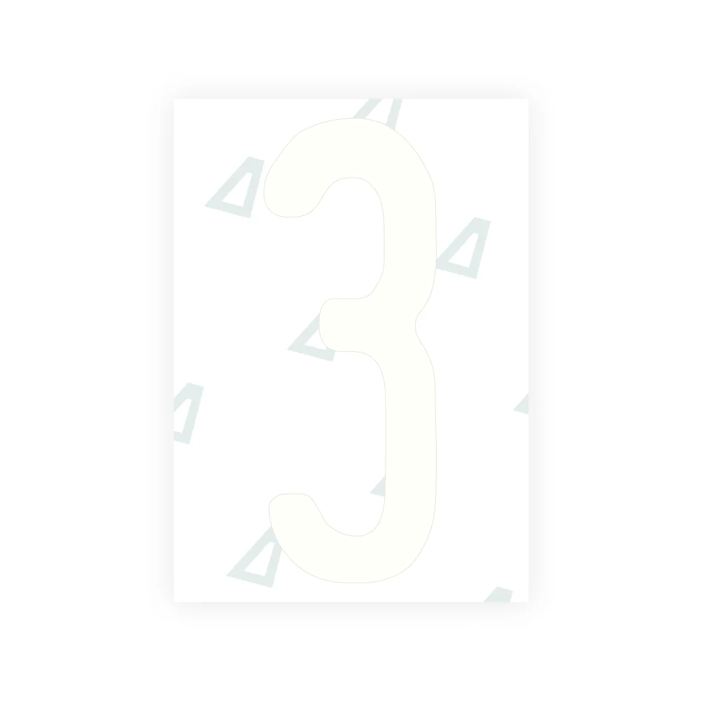 Alite Nanofilm for Nigeria license plates - Symbol "3" - Image 2