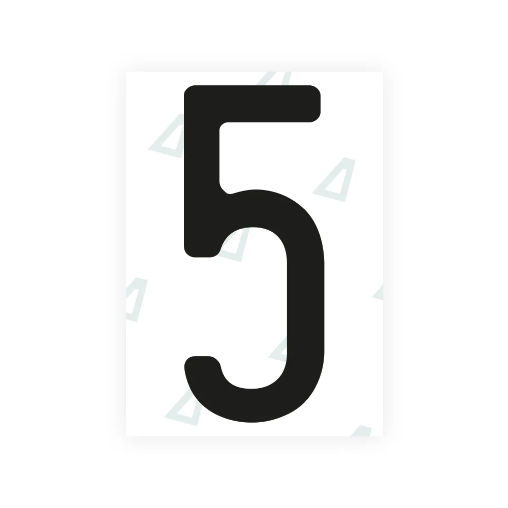 Alite Nanofilm for Nigeria license plates - Symbol "5"