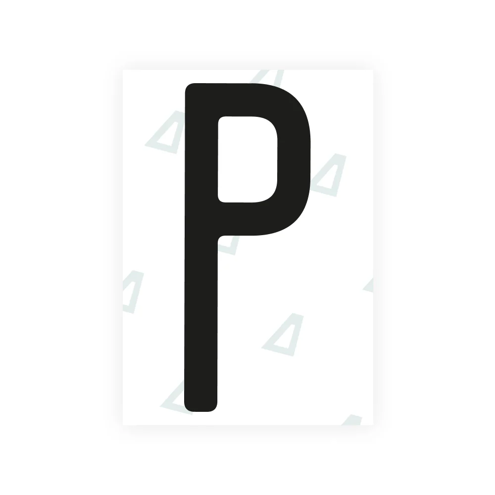 Alite Nanofilm for Nigeria license plates - Symbol "P"