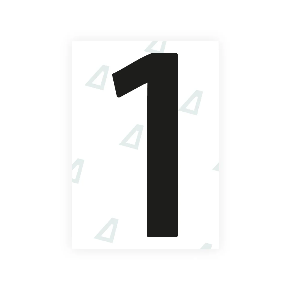Alite Nanofilm for Norway license plates - Symbol "1"
