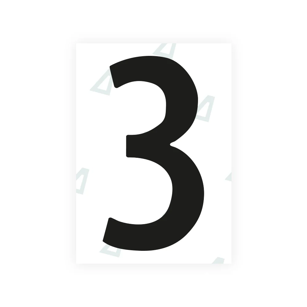 Alite Nanofilm for Norway license plates - Symbol "3"