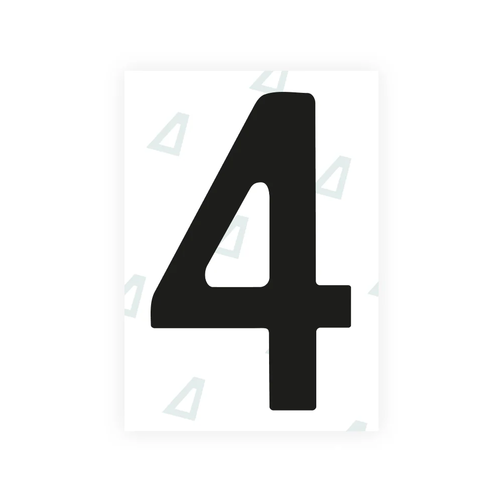 Alite Nanofilm for Norway license plates - Symbol "4"