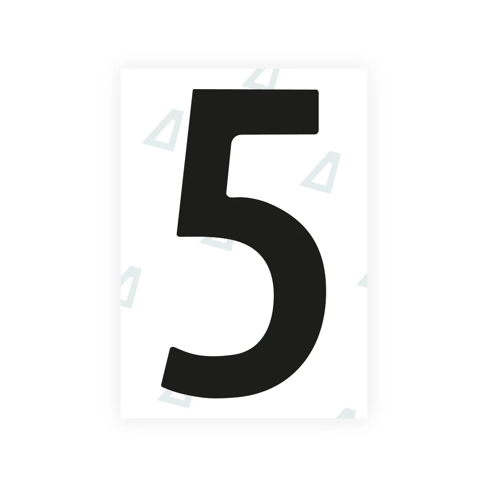 Alite Nanofilm for Norway license plates - Symbol "5"