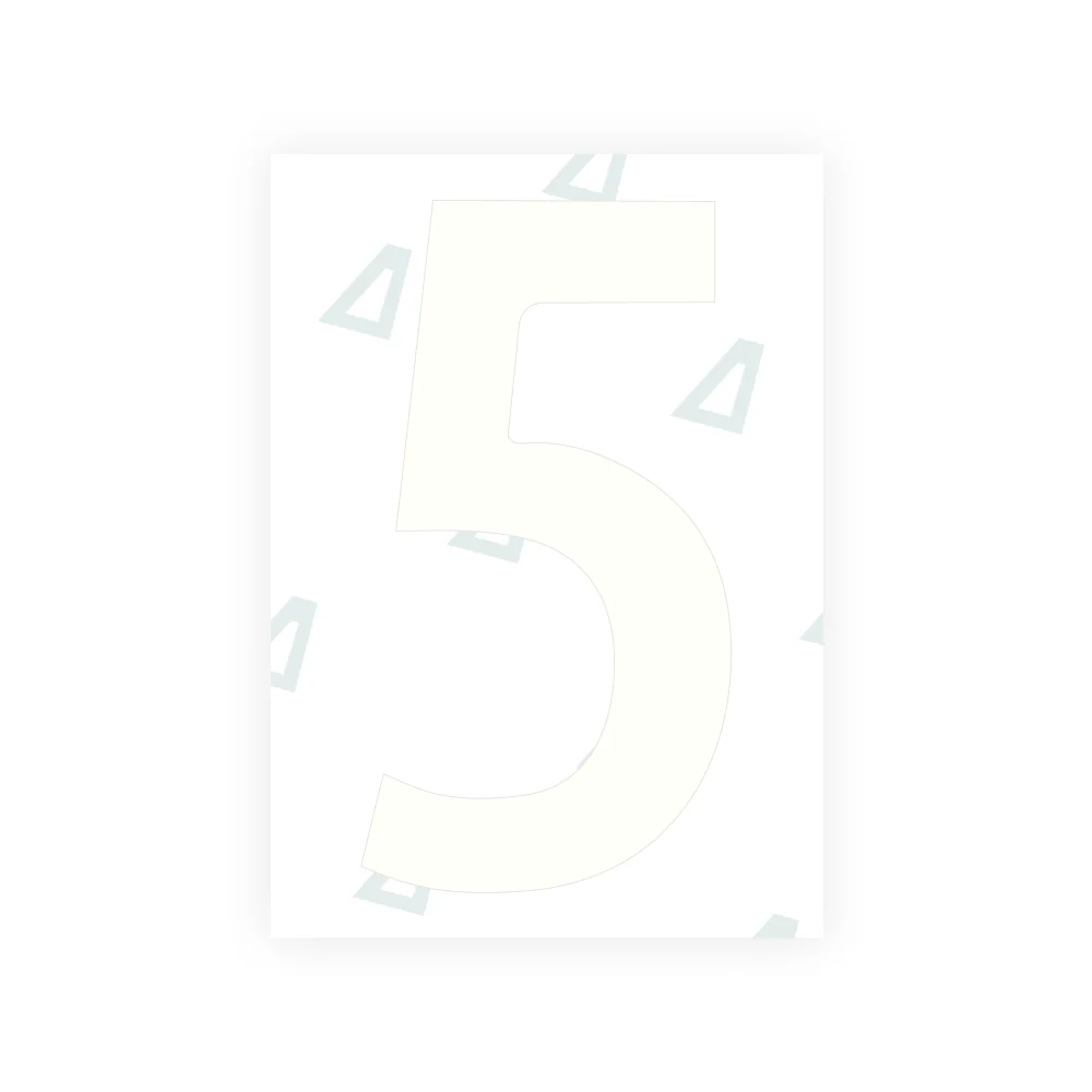 Alite Nanofilm for Norway license plates - Symbol "5" - Image 2