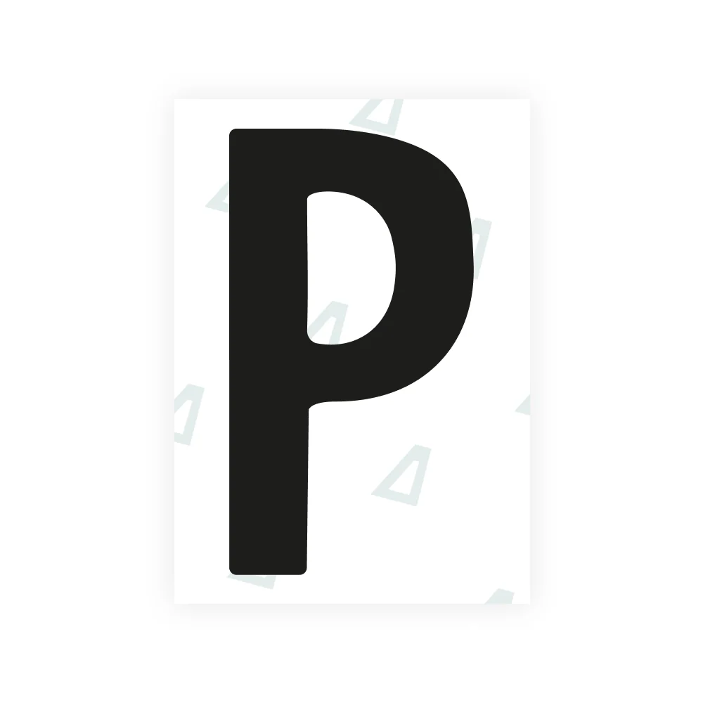 Alite Nanofilm for Norway license plates - Symbol "P"
