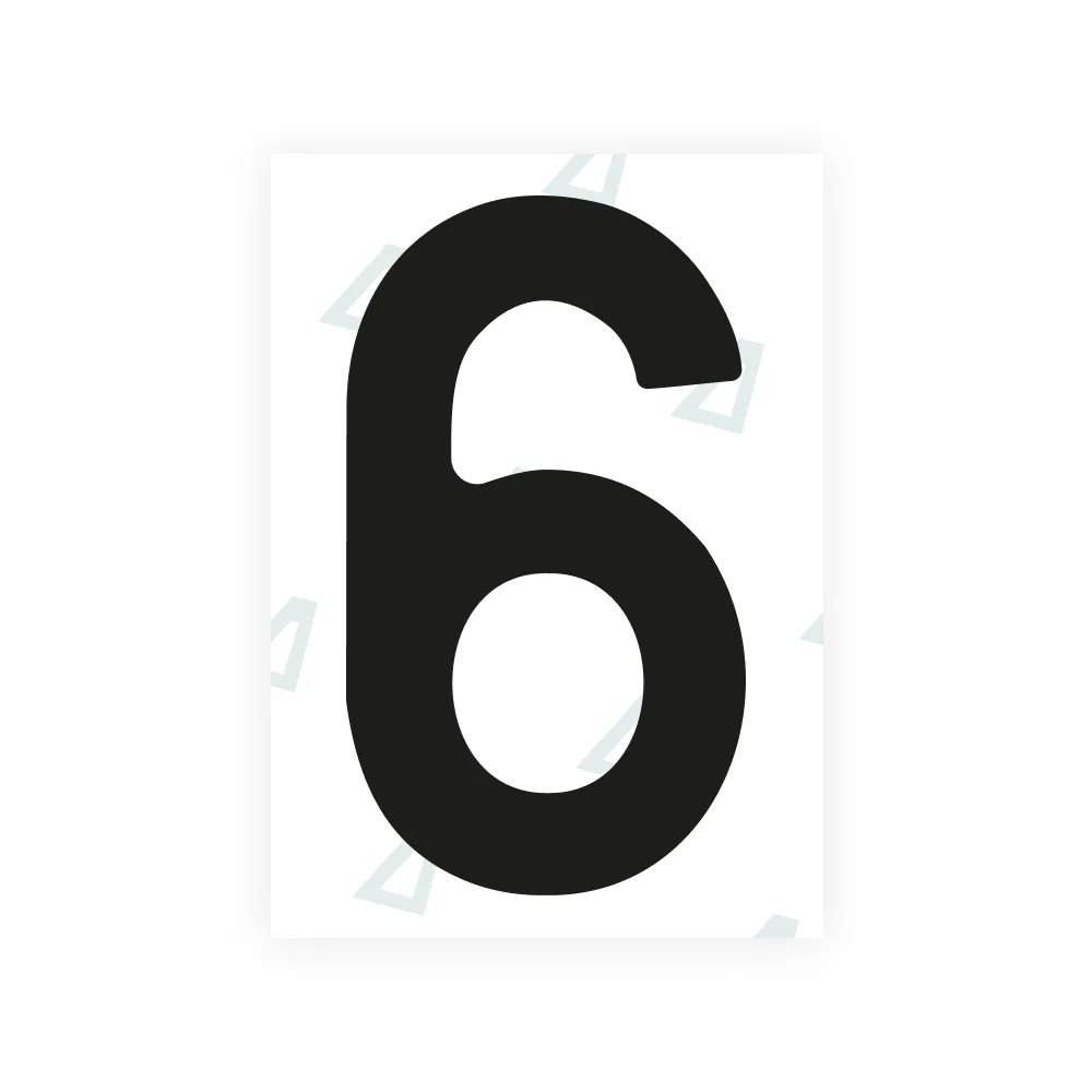 Alite Nanofilm for Portugal license plates - Symbol "6"
