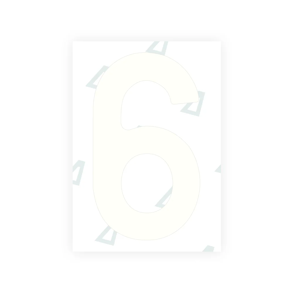 Alite Nanofilm for Portugal license plates - Symbol "6" - Image 2