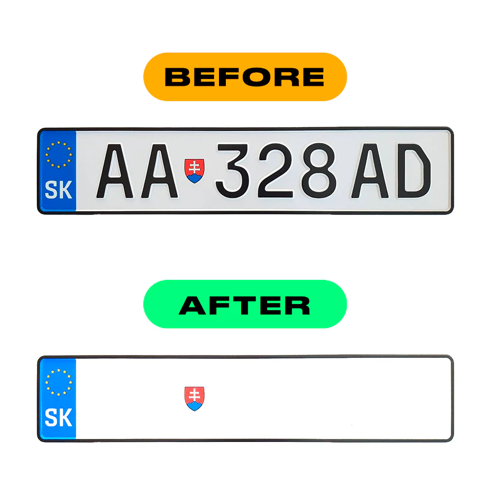 Alite Nanofilm for Slovakia license plates - Symbol "E" - Image 3