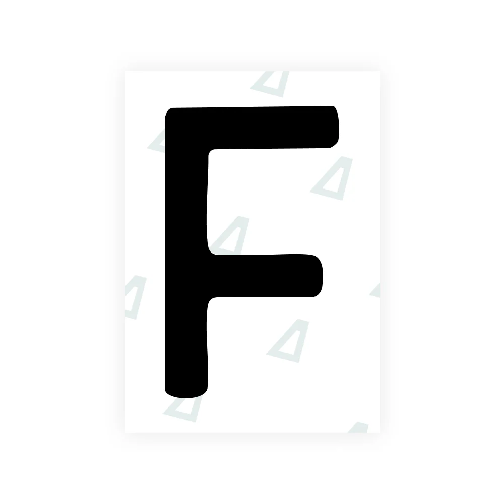 Alite Nanofilm for Slovakia license plates - Symbol "F"