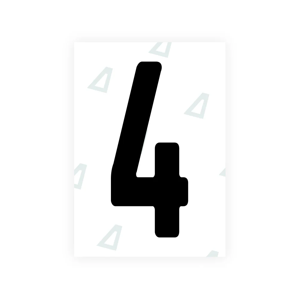 Alite Nanofilm for South Africa license plates - Symbol "4"