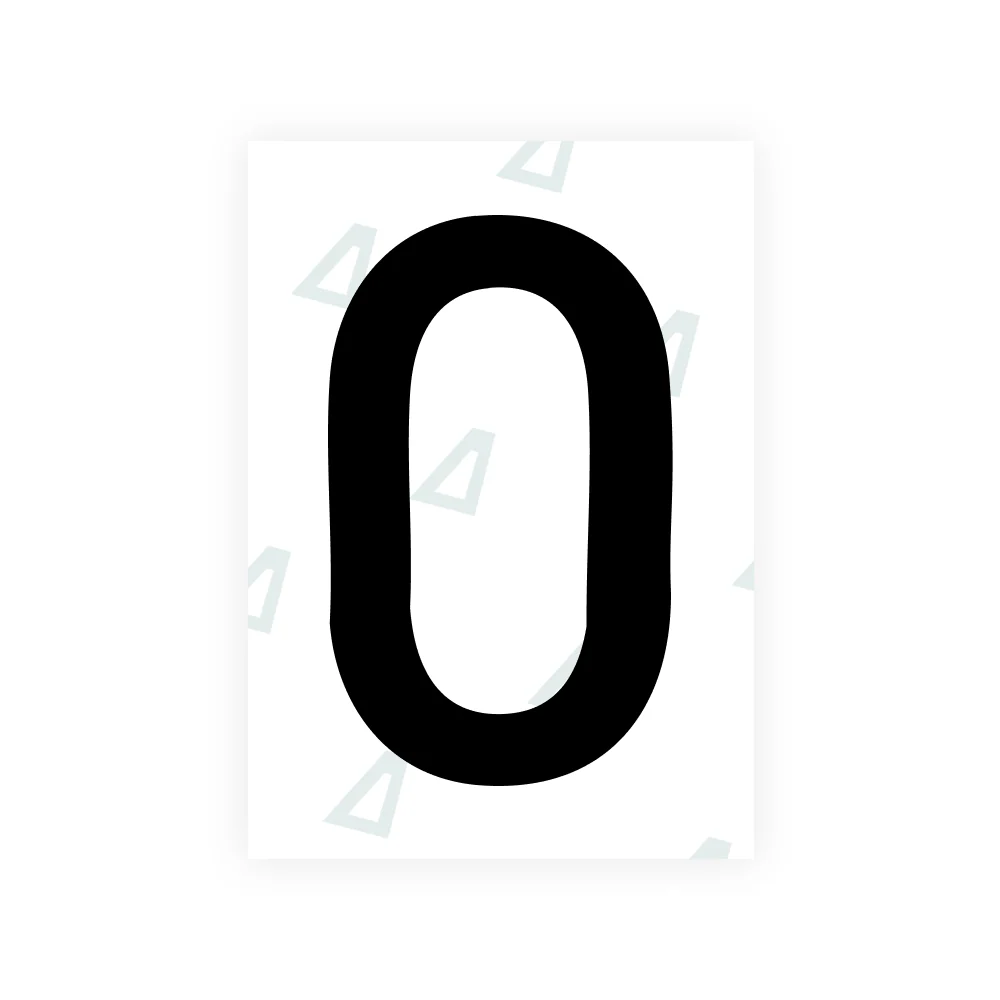 Alite Nanofilm for South Korea license plates - Symbol "0"