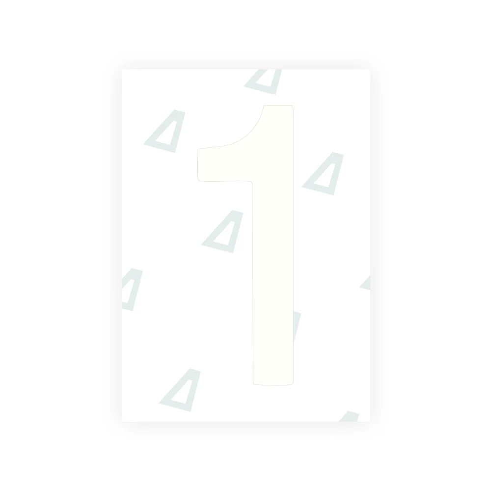 Alite Nanofilm for South Korea license plates - Symbol "1" - Image 2
