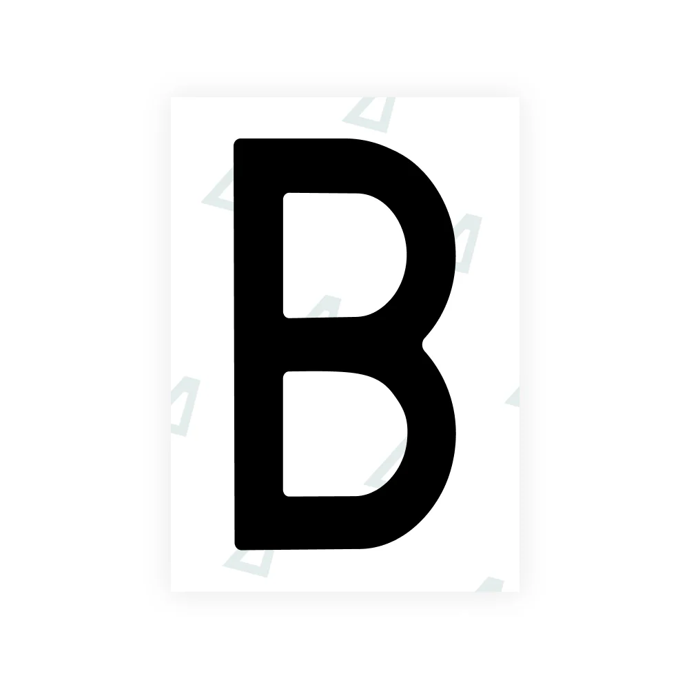 Alite Nanofilm for Sweden number plates - Symbol "B"