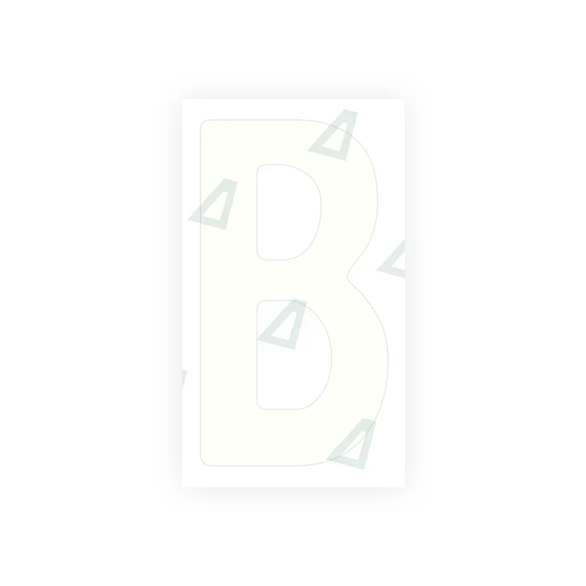 Alite Nanofilm for Tanzania (standard) license plates - Symbol "B" - Image 2