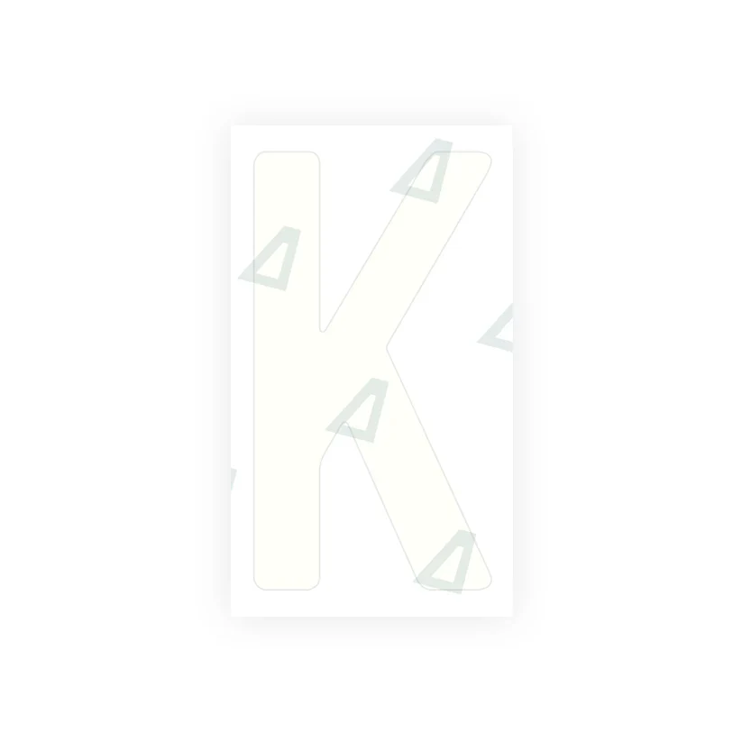 Alite Nanofilm for Tanzania (square) license plates - Symbol "K" - Image 2