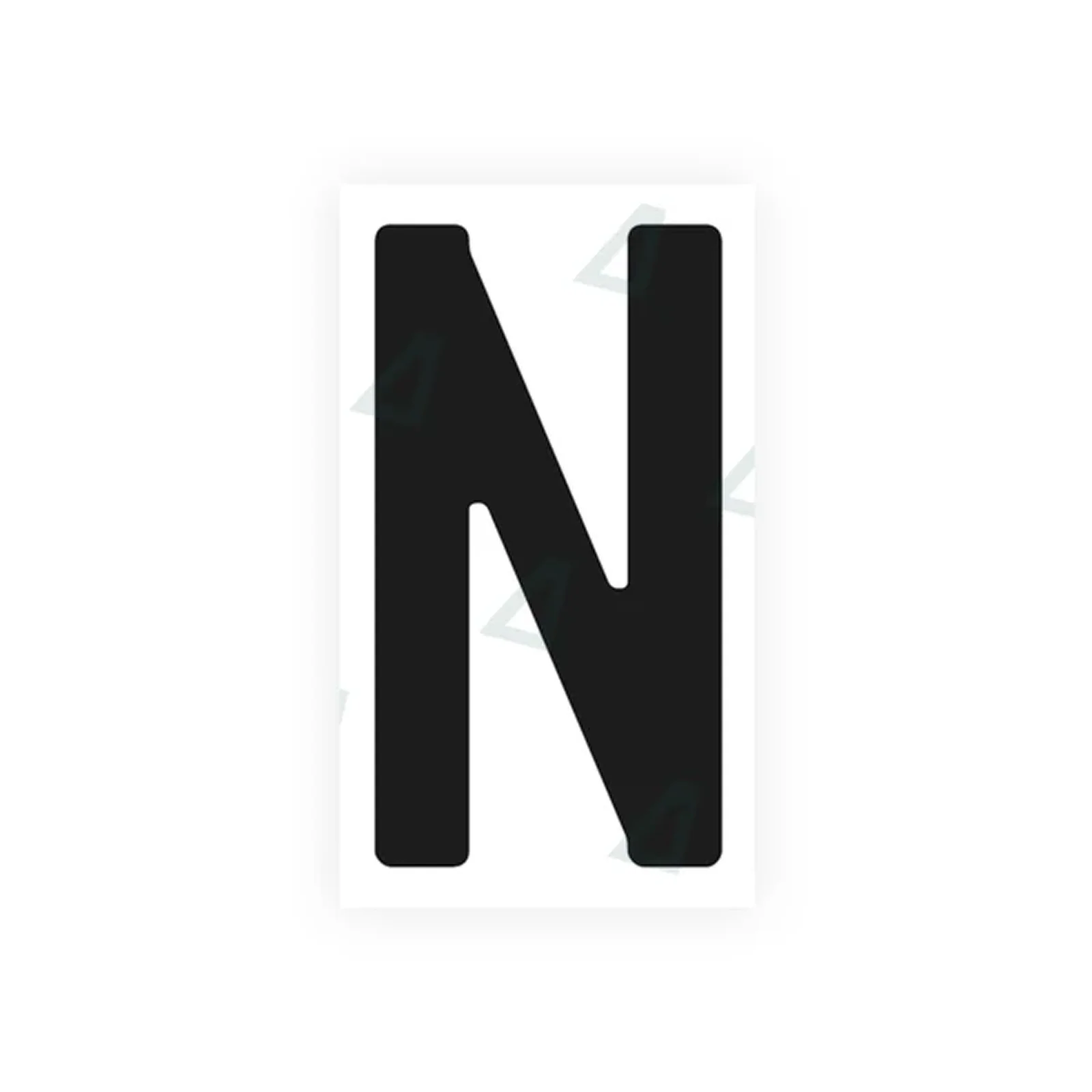 Alite Nanofilm for Tanzania (standard) license plates - Symbol "N"