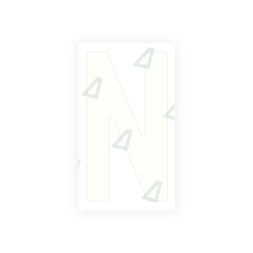 Alite Nanofilm for Tanzania (standard) license plates - Symbol "N" - Image 2