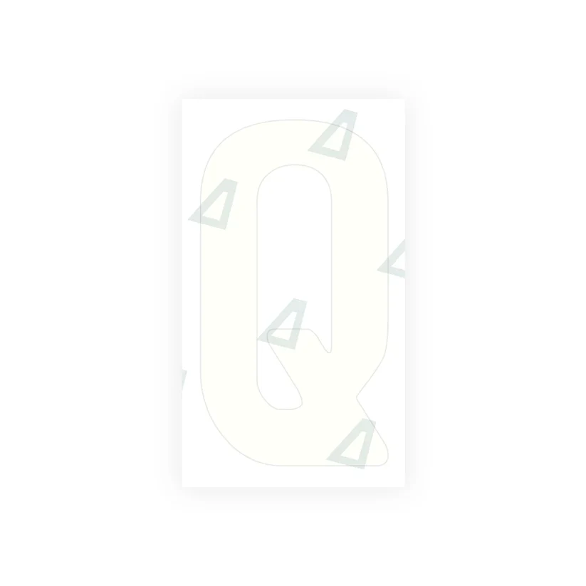 Alite Nanofilm for Tanzania (standard) license plates - Symbol "Q" - Image 2