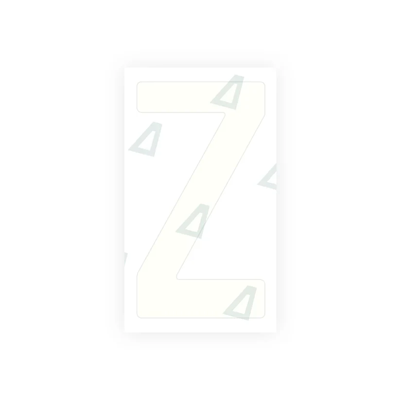 Alite Nanofilm for Tanzania (square) license plates - Symbol "Z" - Image 2