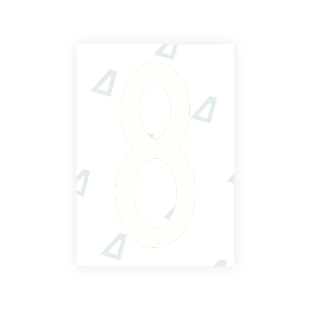 Alite Nanofilm for US (Hawaii) license plates - Symbol "8" - Image 2