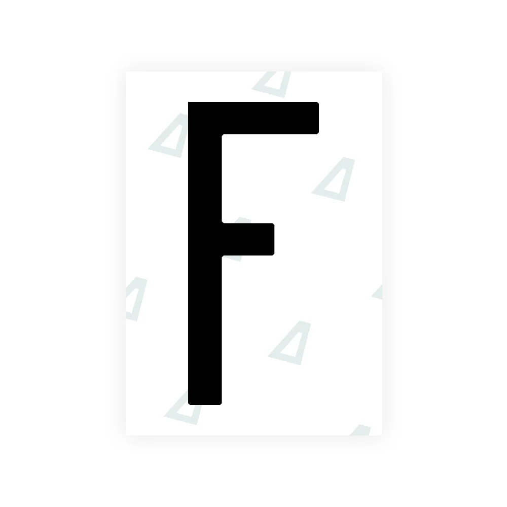 Alite Nanofilm for US (Hawaii) license plates - Symbol "F"