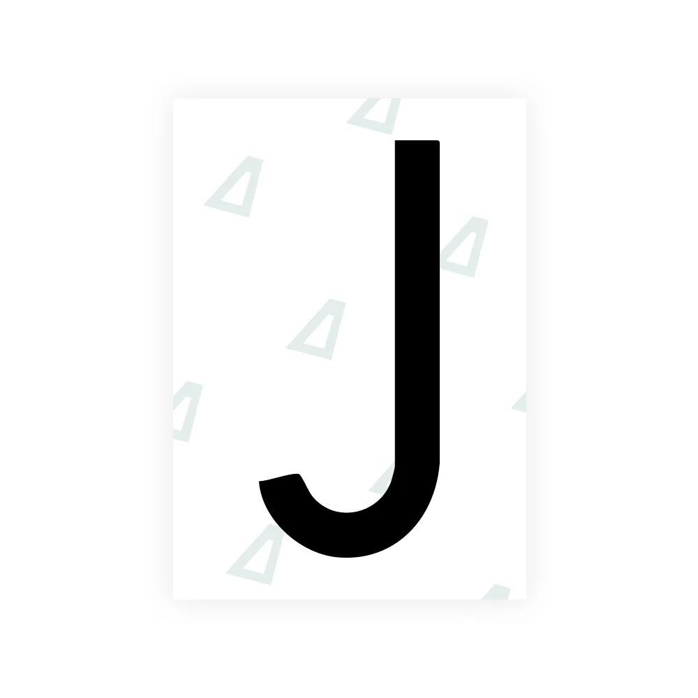 Alite Nanofilm for US (Hawaii) license plates - Symbol "J"