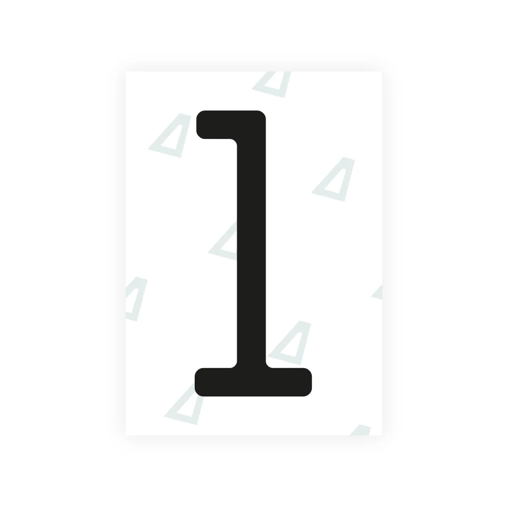 Alite Nanofilm for US (Alaska 2023) license plates - Symbol "1"