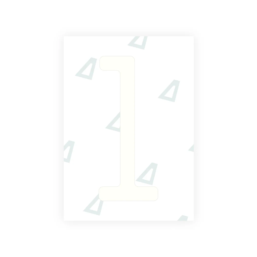 Alite Nanofilm for US (Alaska 2023) license plates - Symbol "1" - Image 2
