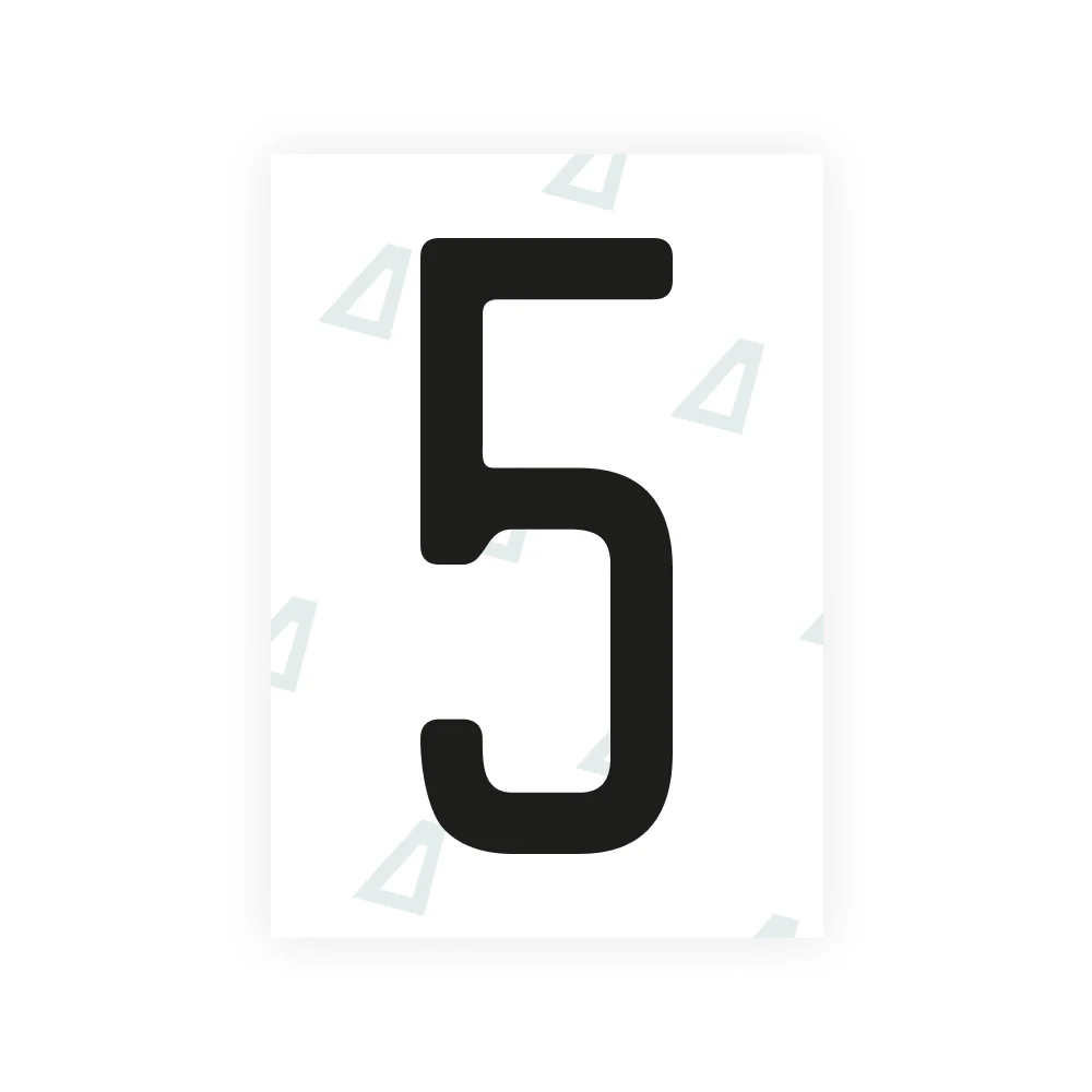 Alite Nanofilm for US (Alaska 2023) license plates - Symbol "5"