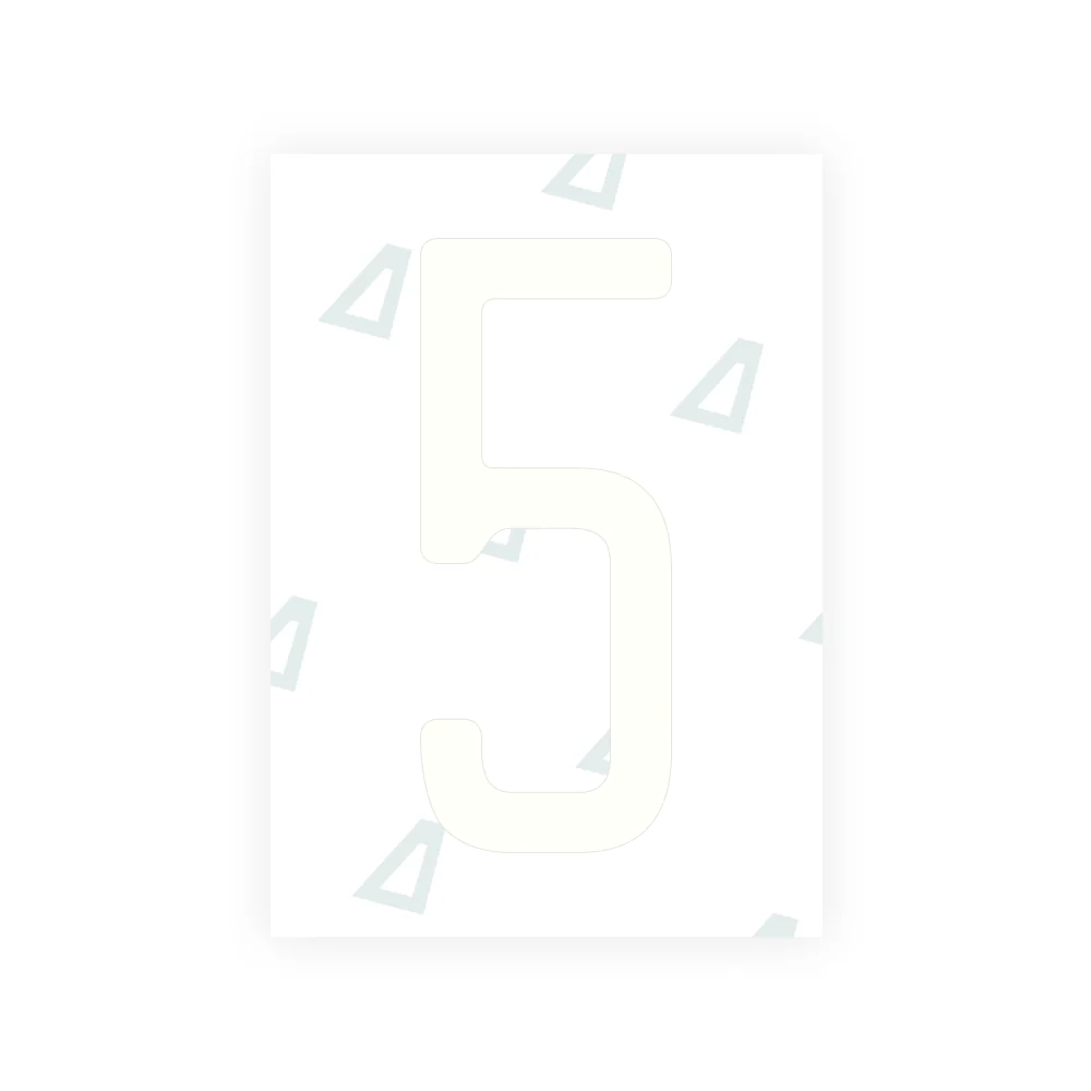 Alite Nanofilm for US (Alaska 2023) license plates - Symbol "5" - Image 2