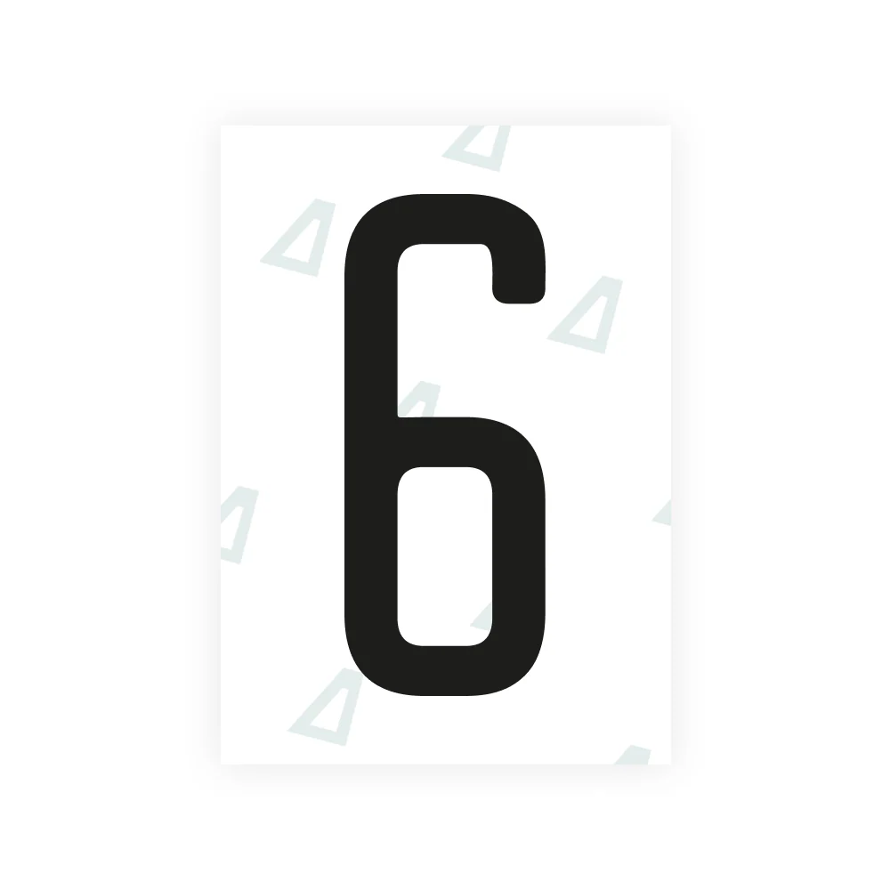 Alite Nanofilm for US (Alaska 2023) license plates - Symbol "6"