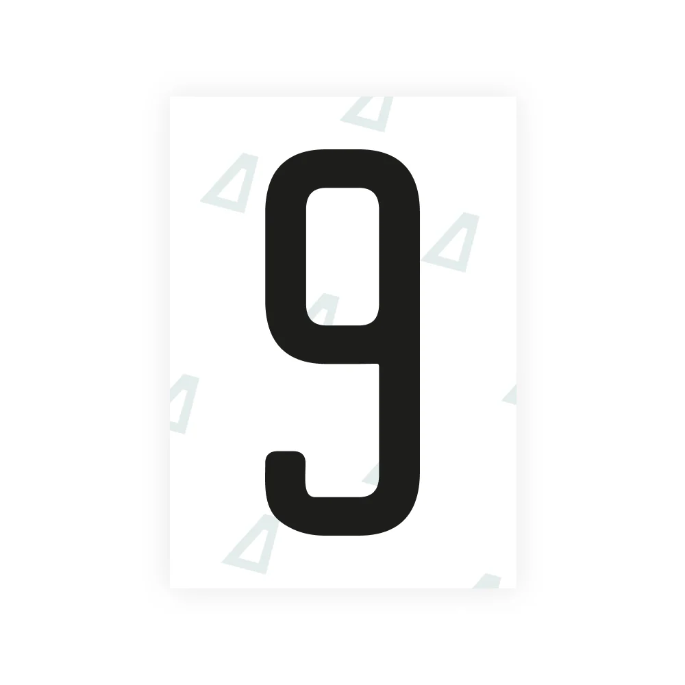 Alite Nanofilm for US (Alaska 2023) license plates - Symbol "9"