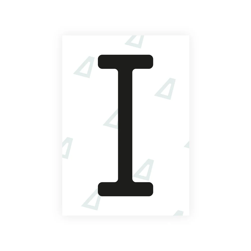 Alite Nanofilm for US (Alaska 2023) license plates - Symbol "I"