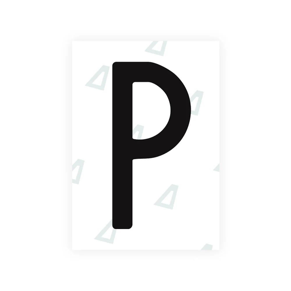 Alite Nanofilm for US (Arkansas) license plates - Symbol "P"