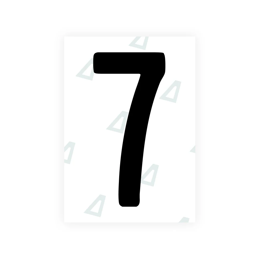 Alite Nanofilm for US (Colorado) license plates - Symbol "7"